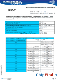 Datasheet К53-7 1мкФ 16В manufacturer Элеконд