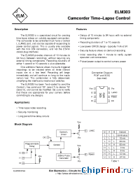 Datasheet ELM303DSA manufacturer ELM