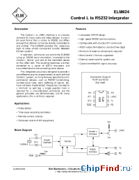 Datasheet ELM624 производства ELM
