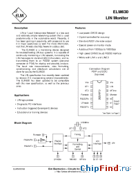 Datasheet ELM630P manufacturer ELM