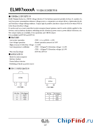 Datasheet ELM9722CAA-S manufacturer ELM