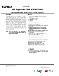 Datasheet EBD21RD4ADNA-7B-E производства Elpida