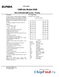 Datasheet EDL1216CASA-10-E manufacturer Elpida