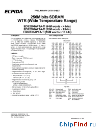 Datasheet EDS2508APTA-7ATI manufacturer Elpida