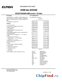 Datasheet EDS2732AABH-60-E manufacturer Elpida