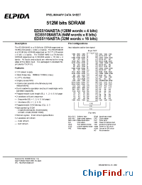 Datasheet EDS5104ABTA-6B manufacturer Elpida
