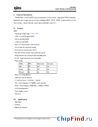 Datasheet EM78861 manufacturer EMC