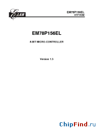 Datasheet EM78P156ELAS manufacturer EMC