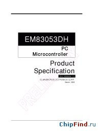 Datasheet EM83053DH manufacturer EMC