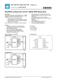 Datasheet EM4095HMSO16A manufacturer EM Microelectronic