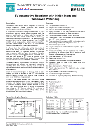 Datasheet EM6153V53 manufacturer EM Microelectronic