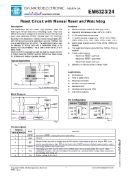 Datasheet EM6323LXSP5B-2.9 manufacturer EM Microelectronic