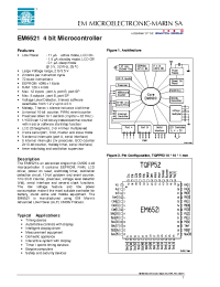 Datasheet EM6521 manufacturer EM Microelectronic