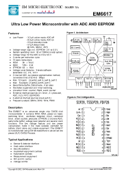 Datasheet EM6617 manufacturer EM Microelectronic