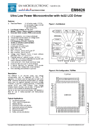 Datasheet EM6626 manufacturer EM Microelectronic