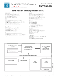 Datasheet EMTG96-3G manufacturer EM Microelectronic