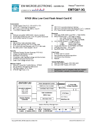 Datasheet EMTG97-3G manufacturer EM Microelectronic