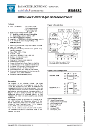 Datasheet M6682 manufacturer EM Microelectronic