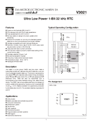 Datasheet V30218P manufacturer EM Microelectronic