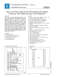 Datasheet V3023 manufacturer EM Microelectronic