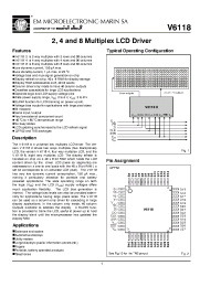 Datasheet V6118252F manufacturer EM Microelectronic