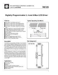 Datasheet V6123 manufacturer EM Microelectronic