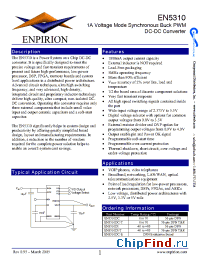 Datasheet EN5310DI manufacturer Enpirion