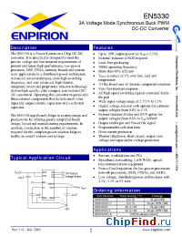 Datasheet EN5330DI-T manufacturer Enpirion