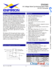 Datasheet EN5360DC-T manufacturer Enpirion
