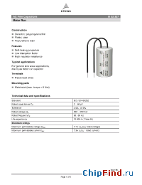 Datasheet B32327C1606J039 manufacturer EPCOS