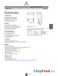 Datasheet B32620-A5223 manufacturer EPCOS