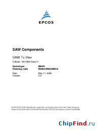 Datasheet B39841B9425M410 manufacturer EPCOS