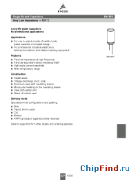 Datasheet B41859A2867M000 manufacturer EPCOS