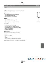 Datasheet B41866A6107M000 manufacturer EPCOS