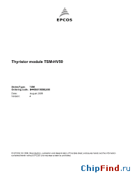 Datasheet B44066T0050E690 manufacturer EPCOS