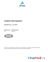 Datasheet B45197A1227M506 производства EPCOS
