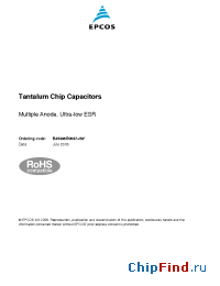 Datasheet B45396R3227K596 manufacturer EPCOS
