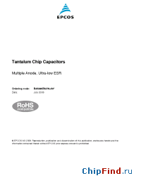 Datasheet B45396R5476M509 manufacturer EPCOS