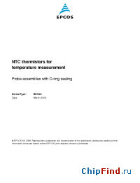 Datasheet B57301K0103A001 manufacturer EPCOS