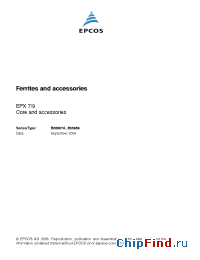 Datasheet B65857A0063A038 manufacturer EPCOS