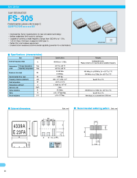 Datasheet FS-305 manufacturer EPSON