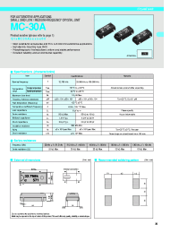 Datasheet MC-30A manufacturer EPSON