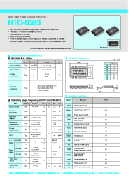 Datasheet RTC-6593 manufacturer EPSON