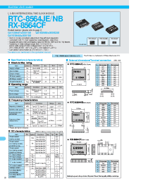 Datasheet RX-8564CF manufacturer EPSON