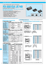 Datasheet RX-8581NB manufacturer EPSON