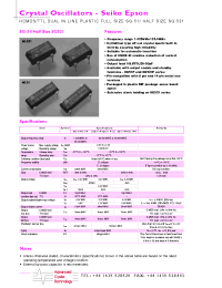 Datasheet SG-51PH manufacturer EPSON
