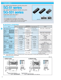 Datasheet SG-531W manufacturer EPSON
