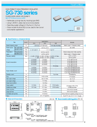 Datasheet SG-730 manufacturer EPSON