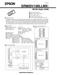 Datasheet SRM20V100LLKX7 manufacturer EPSON