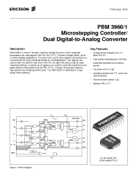 Datasheet PBM39601QNT manufacturer Ericsson